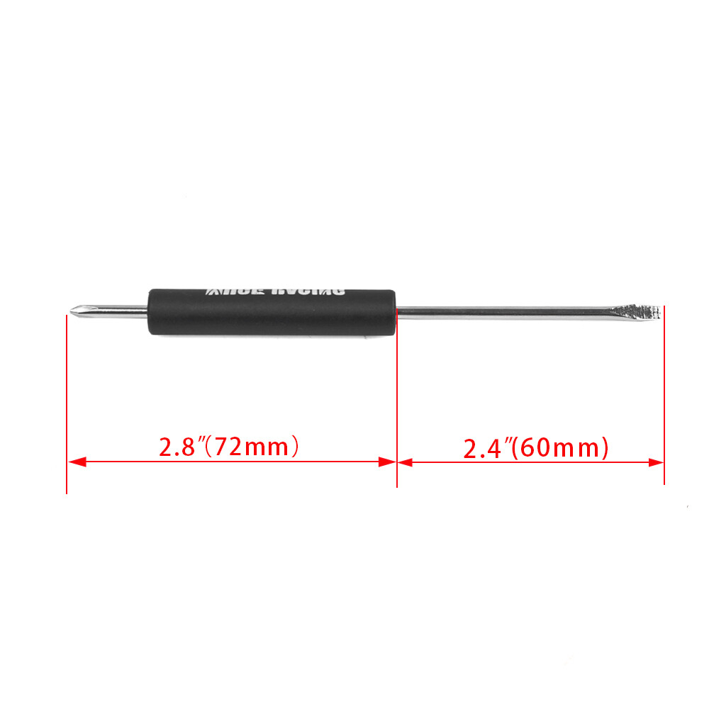 10x Black Mini Pocket Screwdriver Phillips & Flat Head Tip with Magnet and Clip