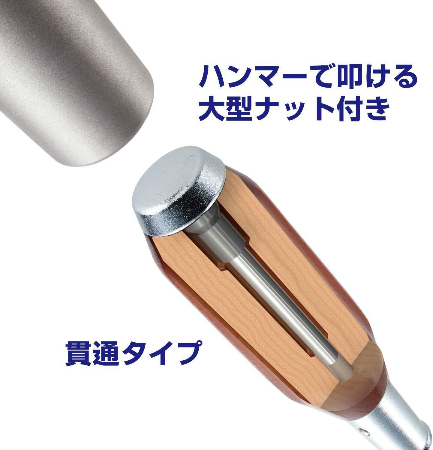 VESSEL 100 Phillips flat screwdriver 6-piece set penetrating wooden handle Japan