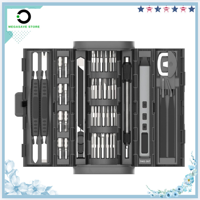83 in 1 Precision Electric Screwdriver Kit Magnetic Repair Tool Set 71 Bits