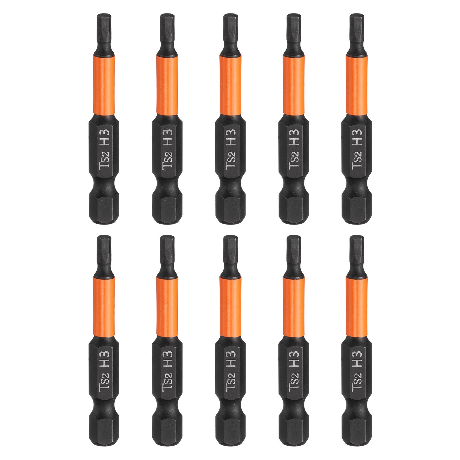10 Pcs 3mm Hex Head Wrench Drill Bit 50mm Length Magnetic Bits for Woodworking