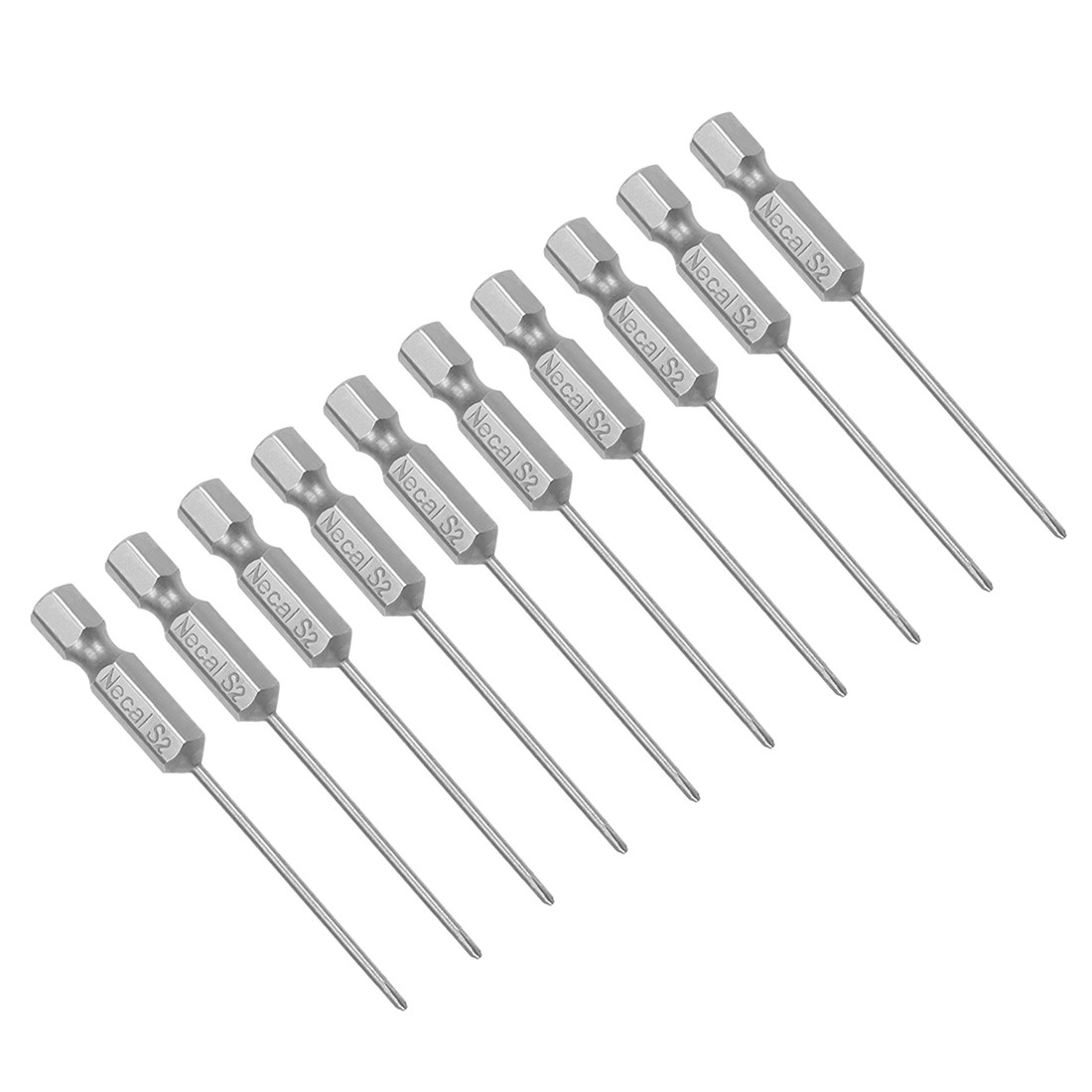 10Pack 1.6mm PH00 Magnetic Phillips Screwdriver Bits 1/4″ Hex Shank 2.56″