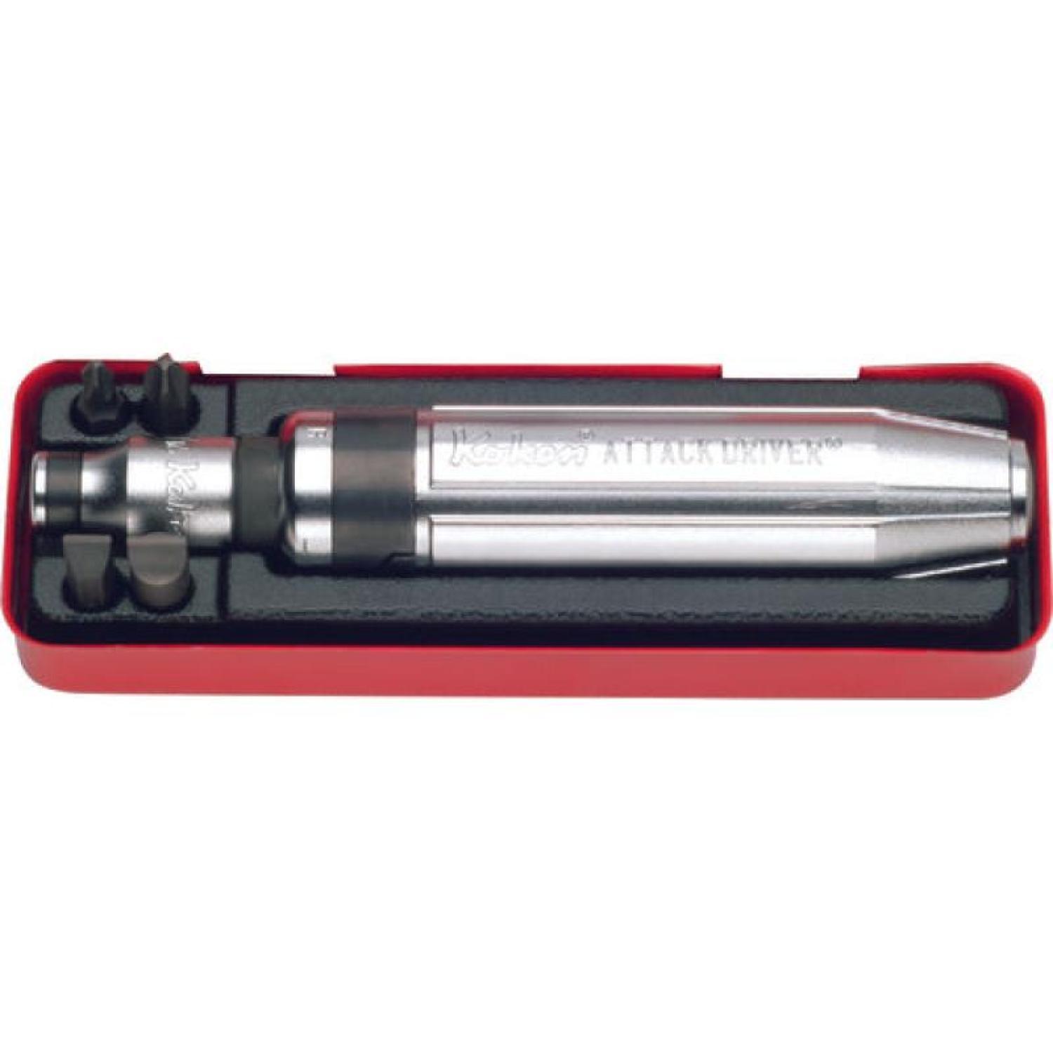 Koken AN318A 3/8 Inch Sq. Dr. Attack Driver Set Rubber Grip 6 Pieces