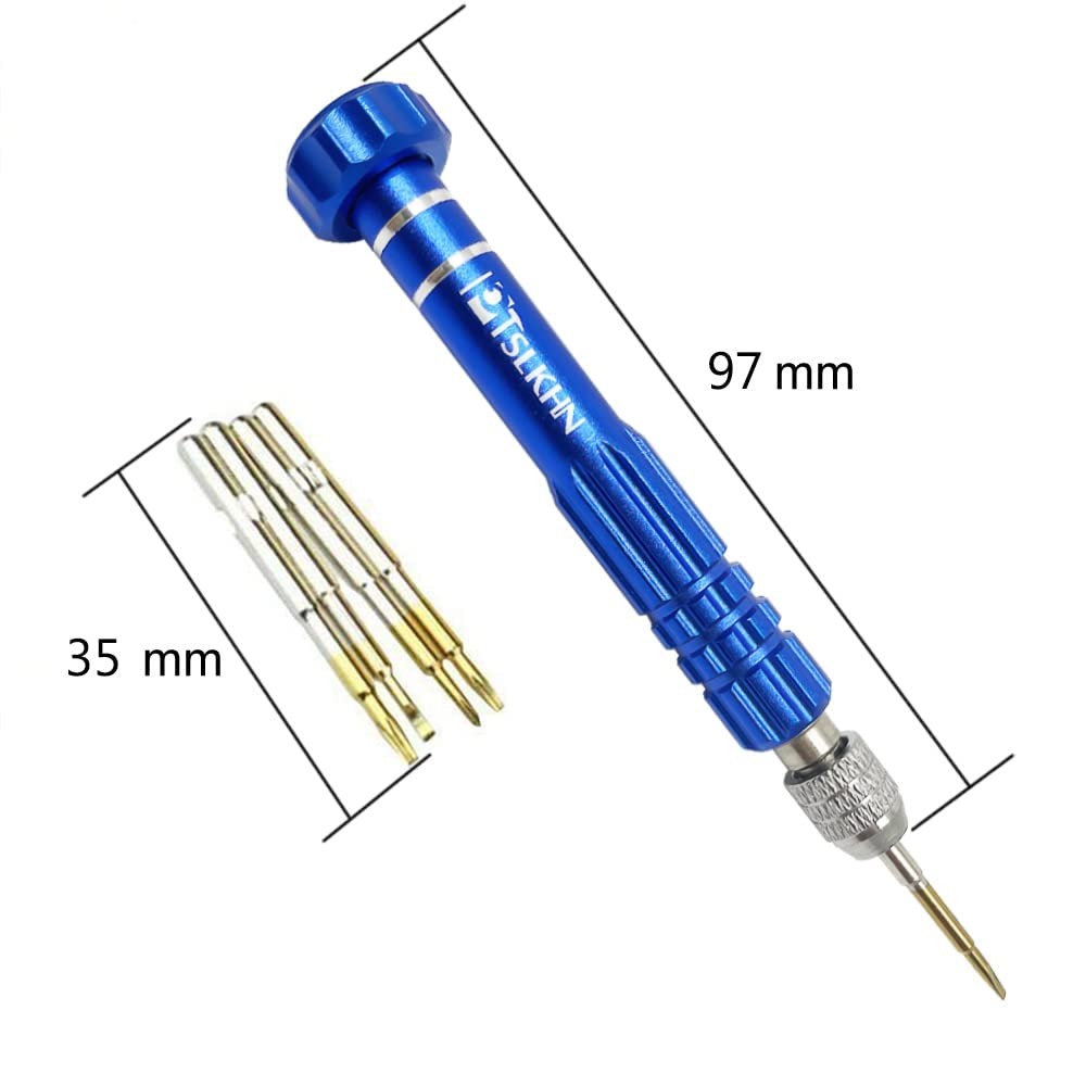 5 in 1 Magnetic Precision Screwdriver Set S2 Steel for Eyeglasses Electronics