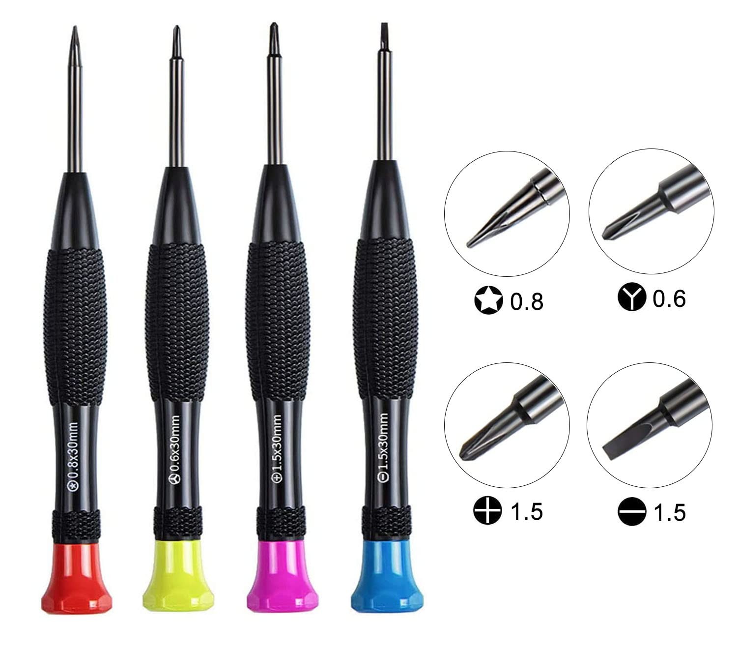 21-Piece Set Opening Pry Tool Screwdriver Multiple Functions Repair Black