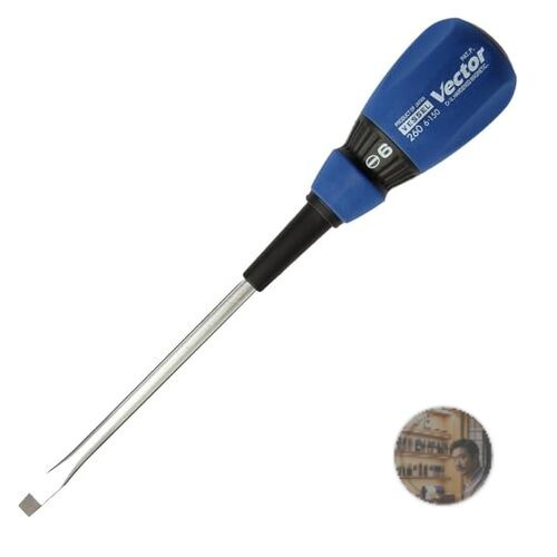 Vessel Vector Standard Driver B-260 6x150mm Large Cushion Grip Magnetic New