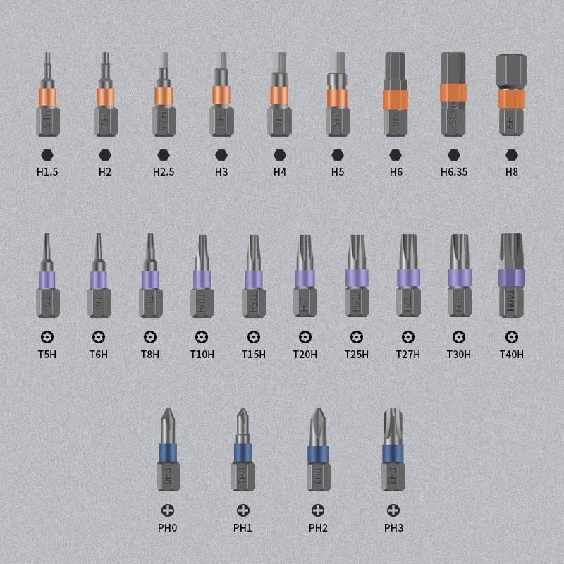 42 In 1 Multi Bit Magnetic Alloy Steel Magnetic DIY Ratchet Screwdriver Set