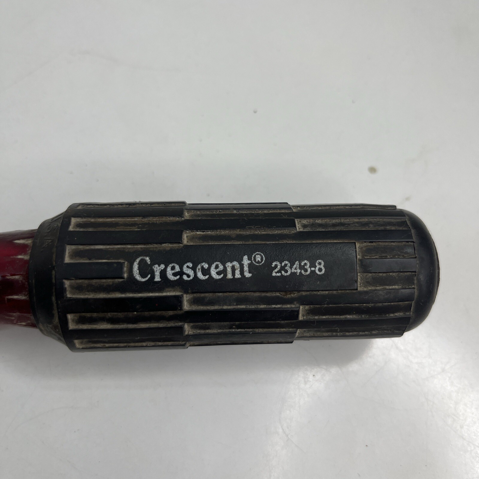 Crescent 2143-8 Round Shank Screwdriver, 8” Long 3/8″ Flat Tip, Cushion Grip USA