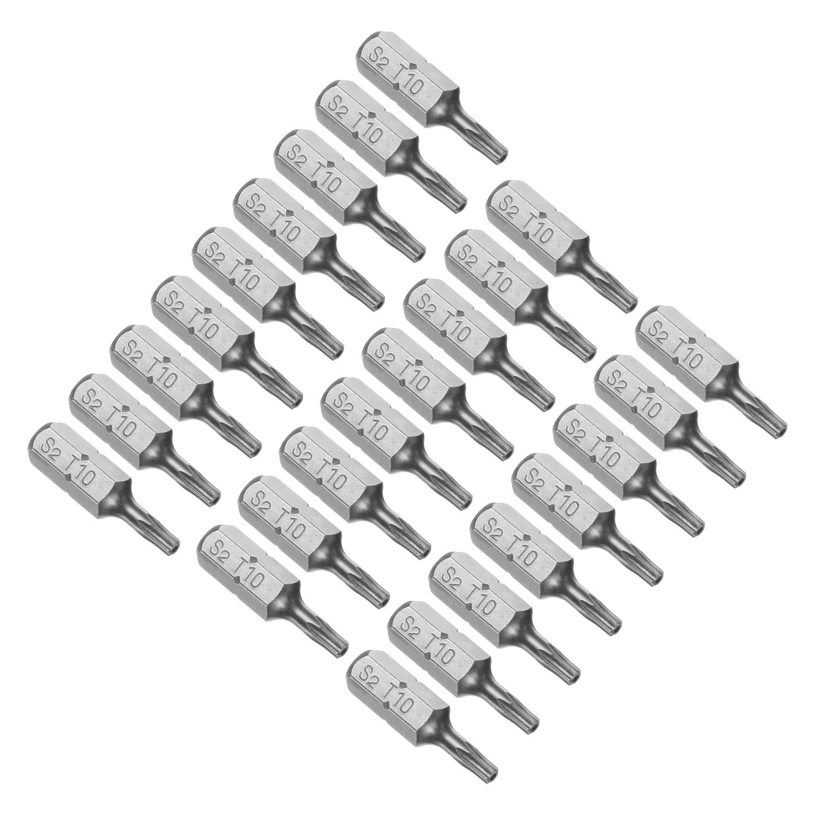 25pcs Torx Screwdriver Bits 1/4″ Hex Shank 25mm T10 Magnetic Screwdrivers Bit