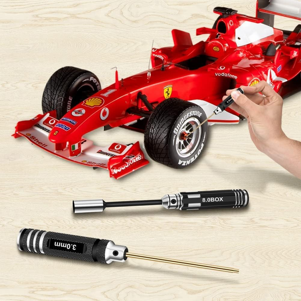 RC Hex Driver Set Tools Kit – 8Pcs Titanium Allen Screwdriver 1.5Mm-8.0Mm for Ca