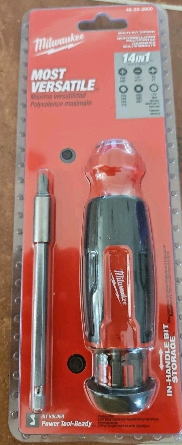 Milwaukee Multi-Bit Driver 14in1 Model #48-22-2900, New Plex Sealed