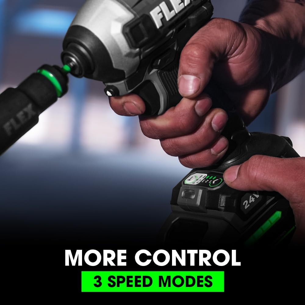 FLEX 24V Brushless Cordless 1/4-Inch 2,500 In-Lbs Torque Quick Eject
