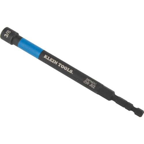 Klein Tools Magnetic Color Coded Nut Setters 5 Inch Extended Reach Hex 6 Sizes