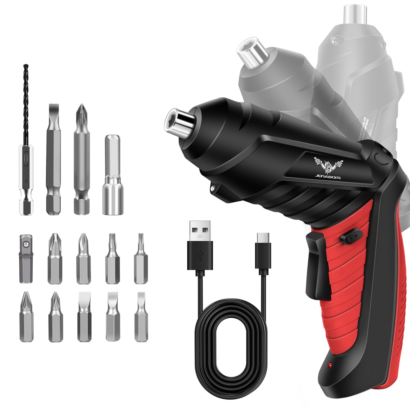 14 in 1 Electric Screwdriver Cordless 3.6V Small Power Drill Set 3Nm Max Torq…