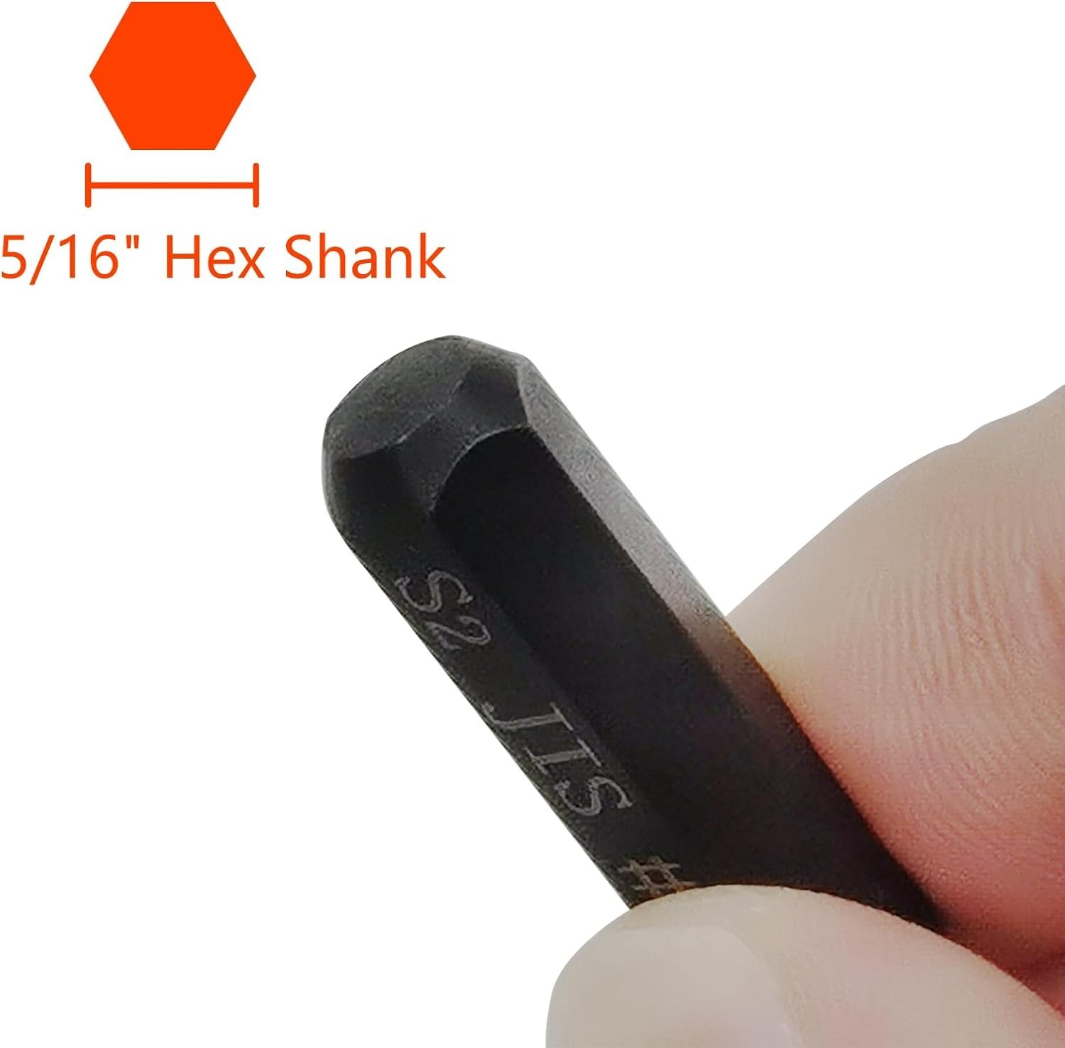 4PCS JIS Impact Screwdriver Bits Set 5/16 Hex Manual Driver #1 #2 #3 SL8 Tool US