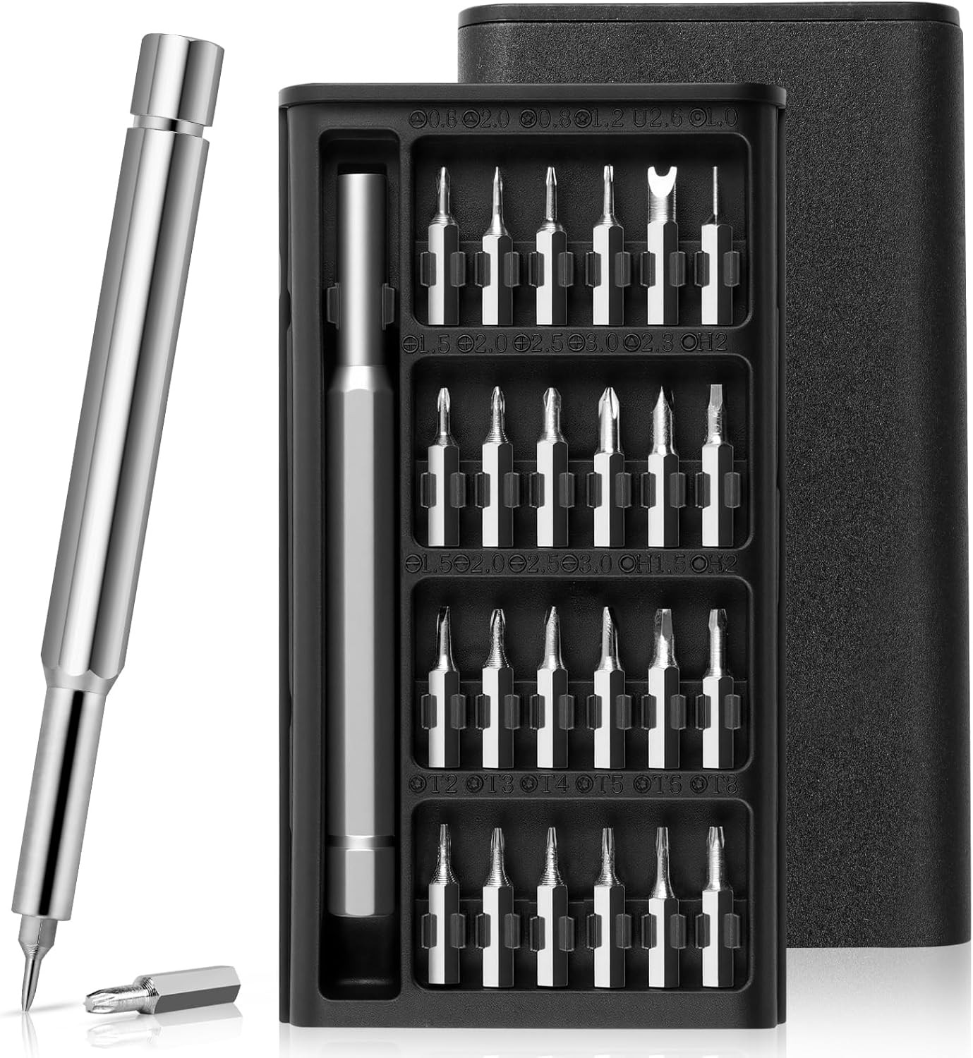 25 in 1 Precision Screwdriver Set S2 Steel Bits Mini Repair Kit for Laptop Phone