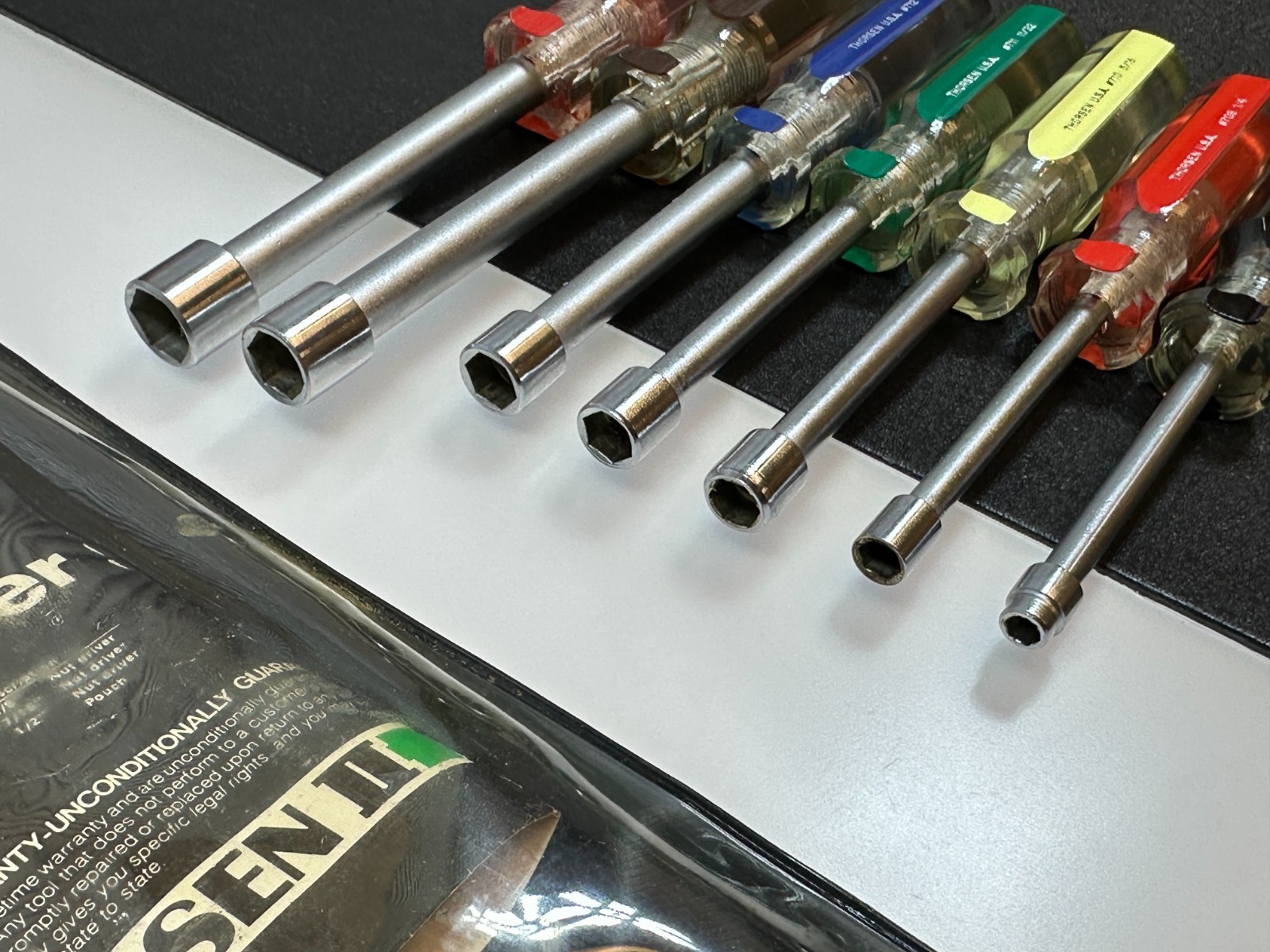 🇺🇸 Thorsen Tools USA 7pc No. 737 Nutdriver Set SAE Sizes 3/16″ to 1/2″ Kit Bag