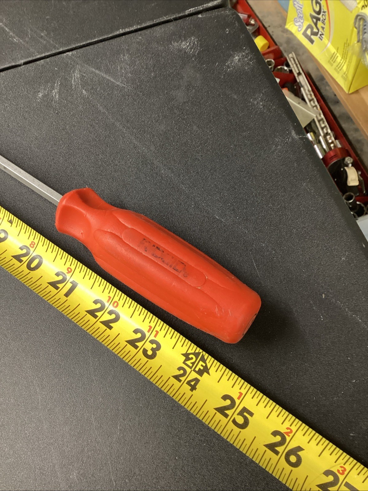 Rigid Orange Hi-Vis Handle Long Shank Blade #2 Phillips Screwdriver RARE