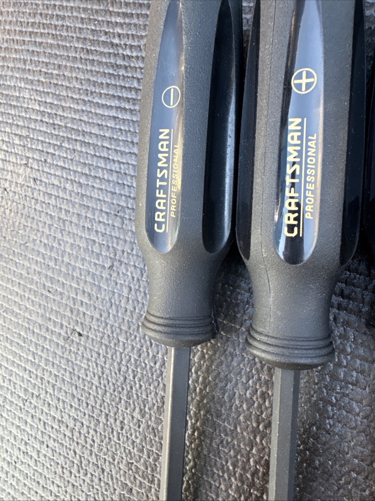Sears Craftsman Professional USA Nos 6pc Screwdriver Set 41993 Black Gold Sexy