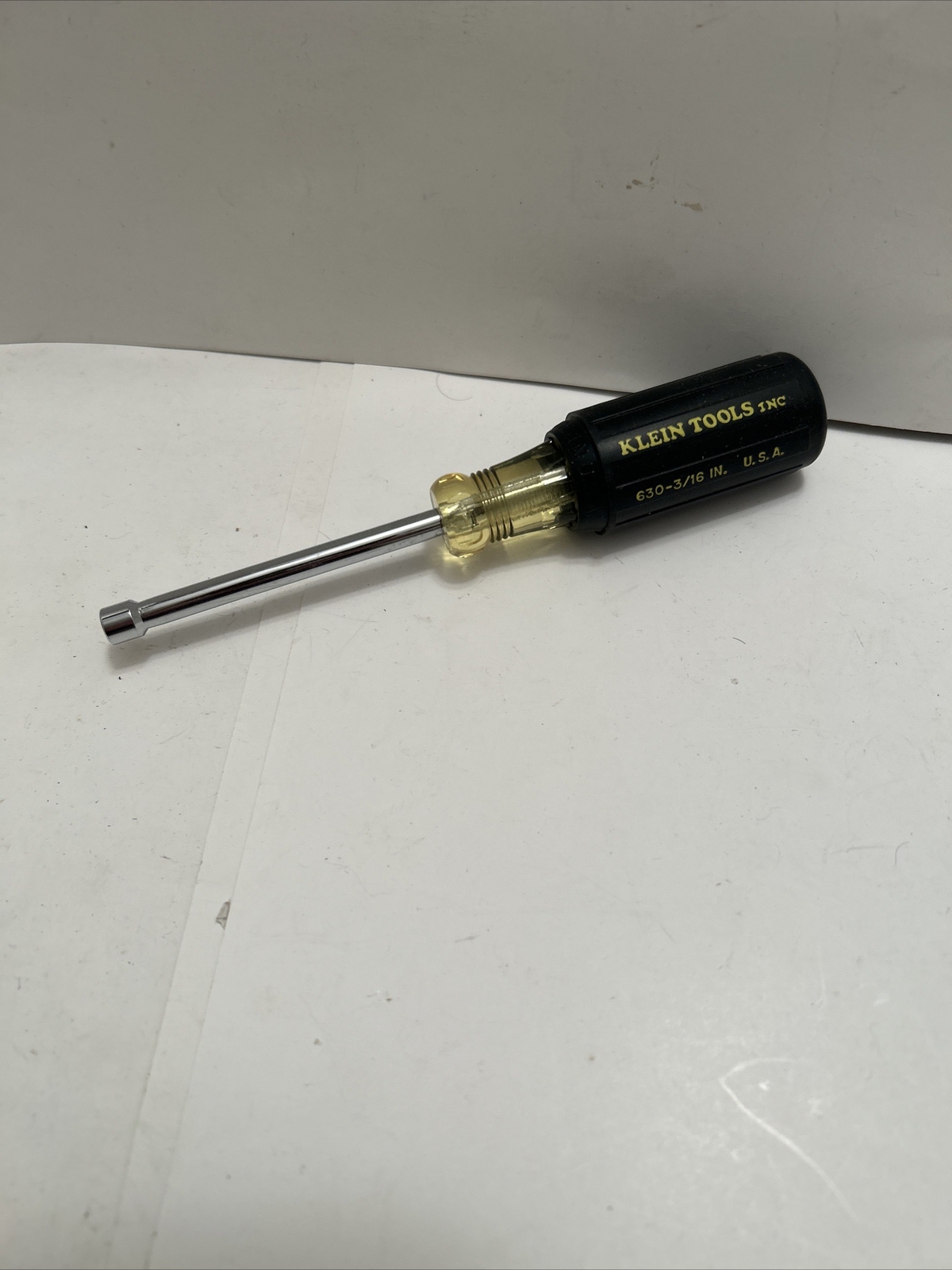 Klein Tools 630 3/16” Hollow Nut Driver, Cushion-Grip, New, Free Shipping