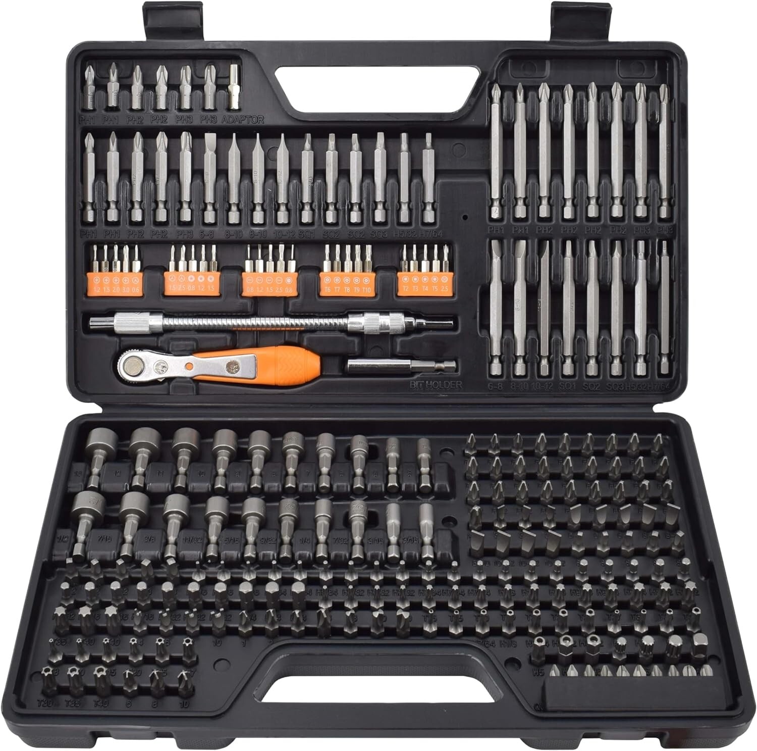 MEJOR Juego De Puntas De Destornillador Casa Garaje Screwdriver Bit Set 236 pc
