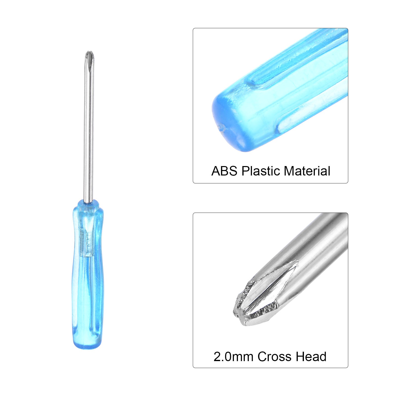 5pcs 2.0mm Mini Phillips Screwdriver 65mm Length for Small Appliances Repair