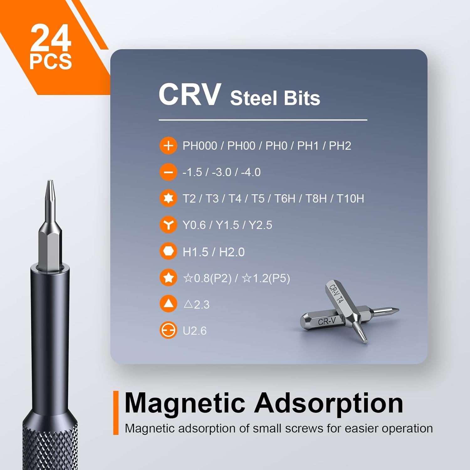 JOREST 25-IN-1 Precision Screwdriver Set, Mini Repair Tool Kit with Torx