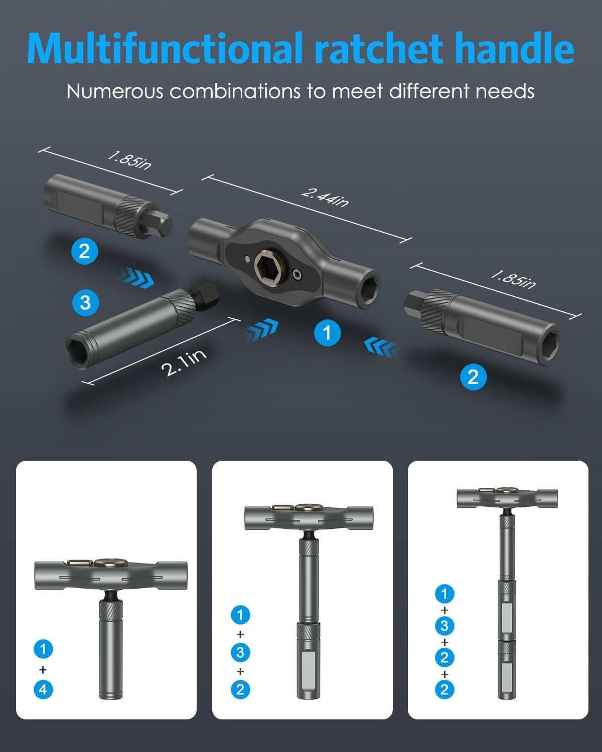 DIY Ratchet Screwdriver Set, Upgraded 34 in 1 Magnetic Screwdriver Set for Ch…