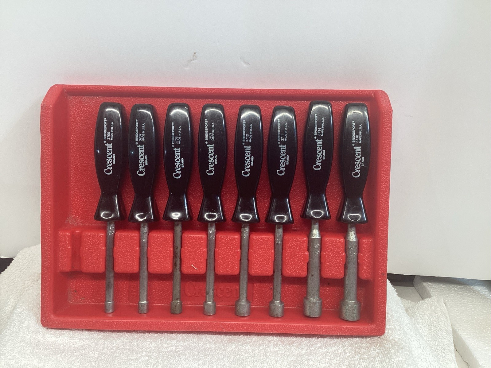 Used- Crescent Nut Driver Set USA 8 Out Of 9 pc SAE