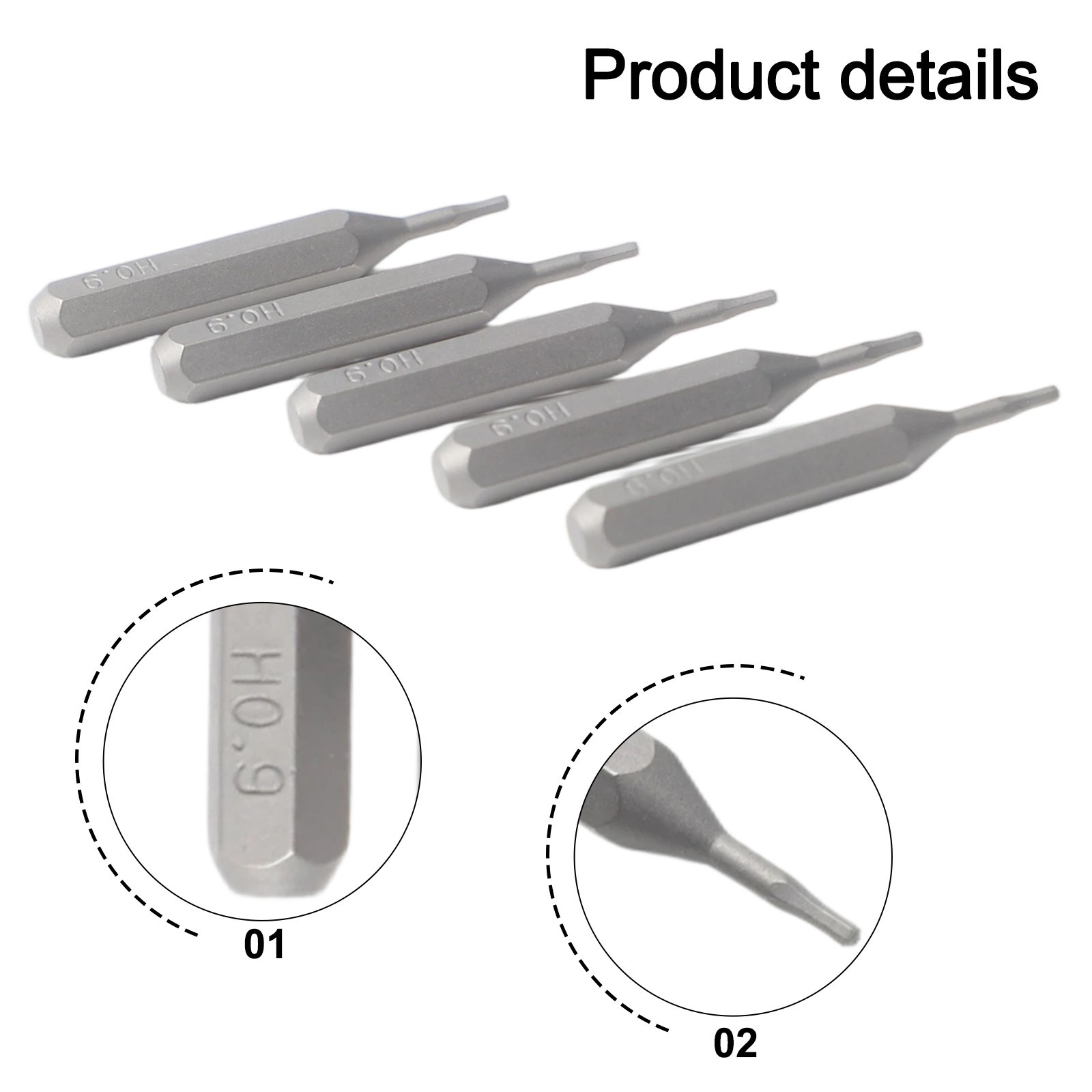 Brand New Screwdriver Bit Hex 5Pcs 28mm Length 4mm Hex Shank Accesssories