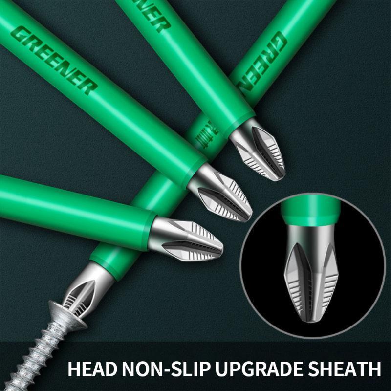Anti Slip Magnetic Heavy Duty #2 Screw Driver Bit Quick Release 1/4 Hex Shank 6″