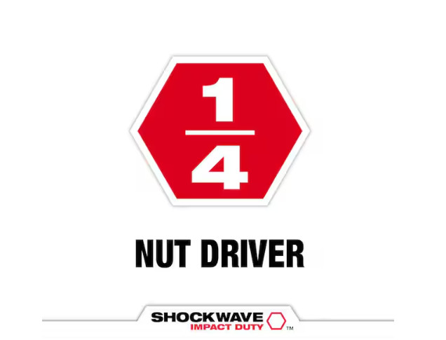 Milwaukee SHOCKWAVE Impact Duty 1/4″ Insert Magnetic Nut Driver – Pack of 3