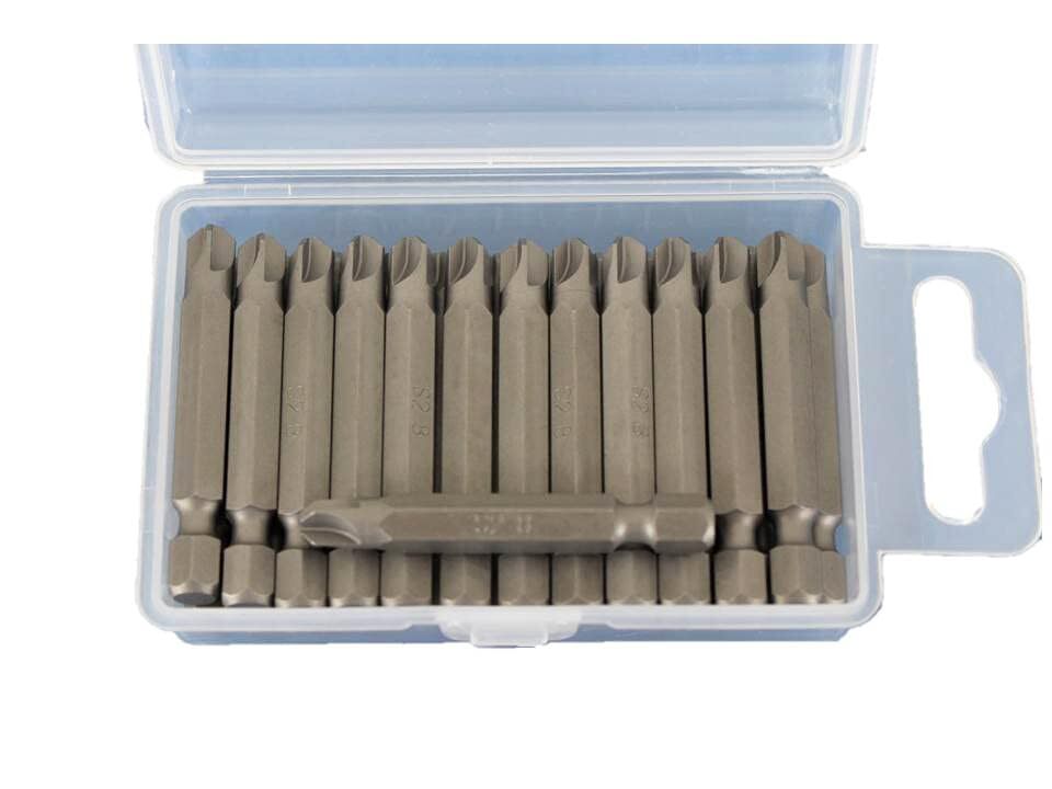 25 pc Torq-Set #8 2 Inch Screwdriver Insert Bits