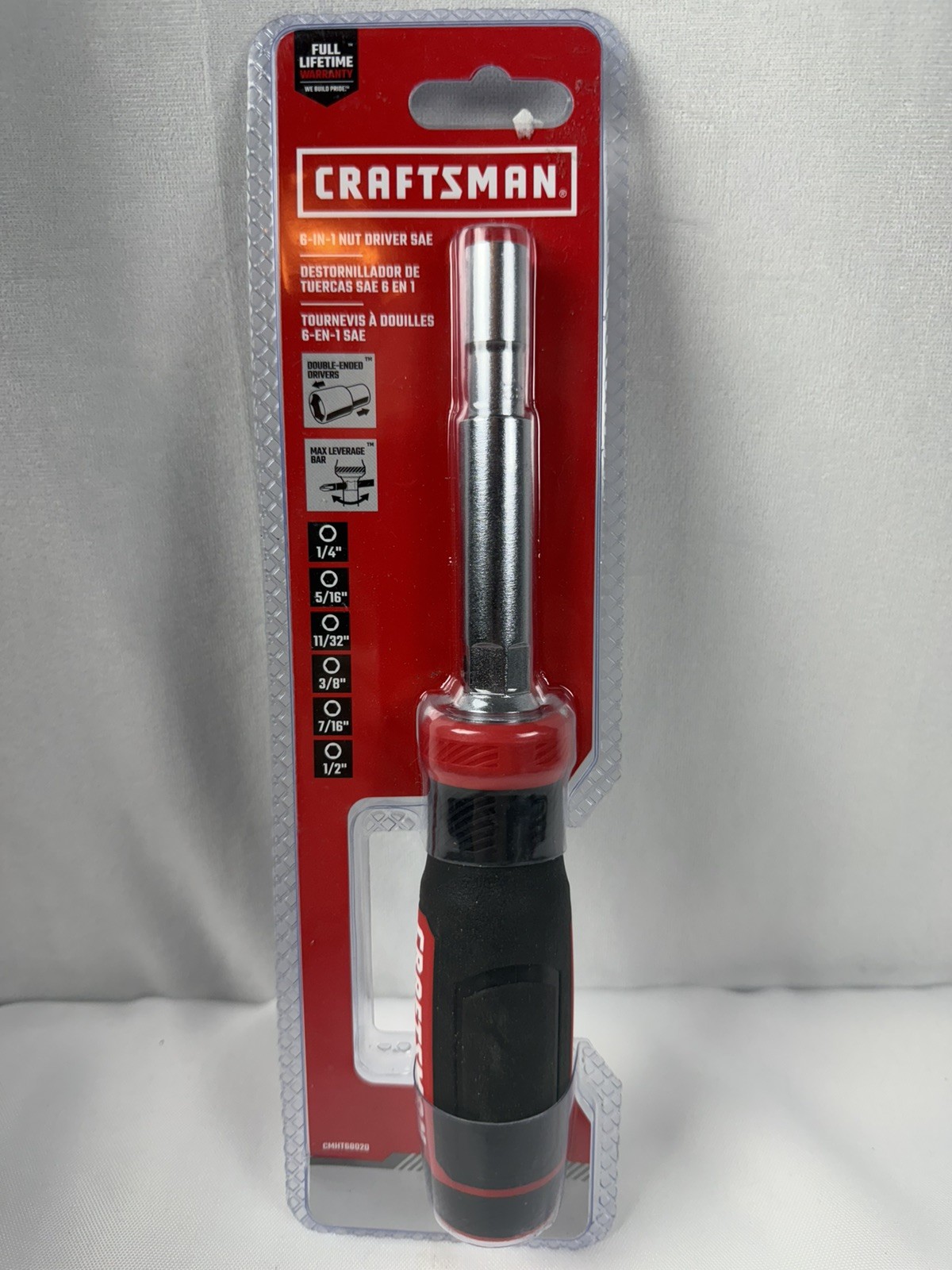 CRAFTSMAN 6 in 1 Standard (SAE) Hex Nut Driver Set CMHT68020 **New**