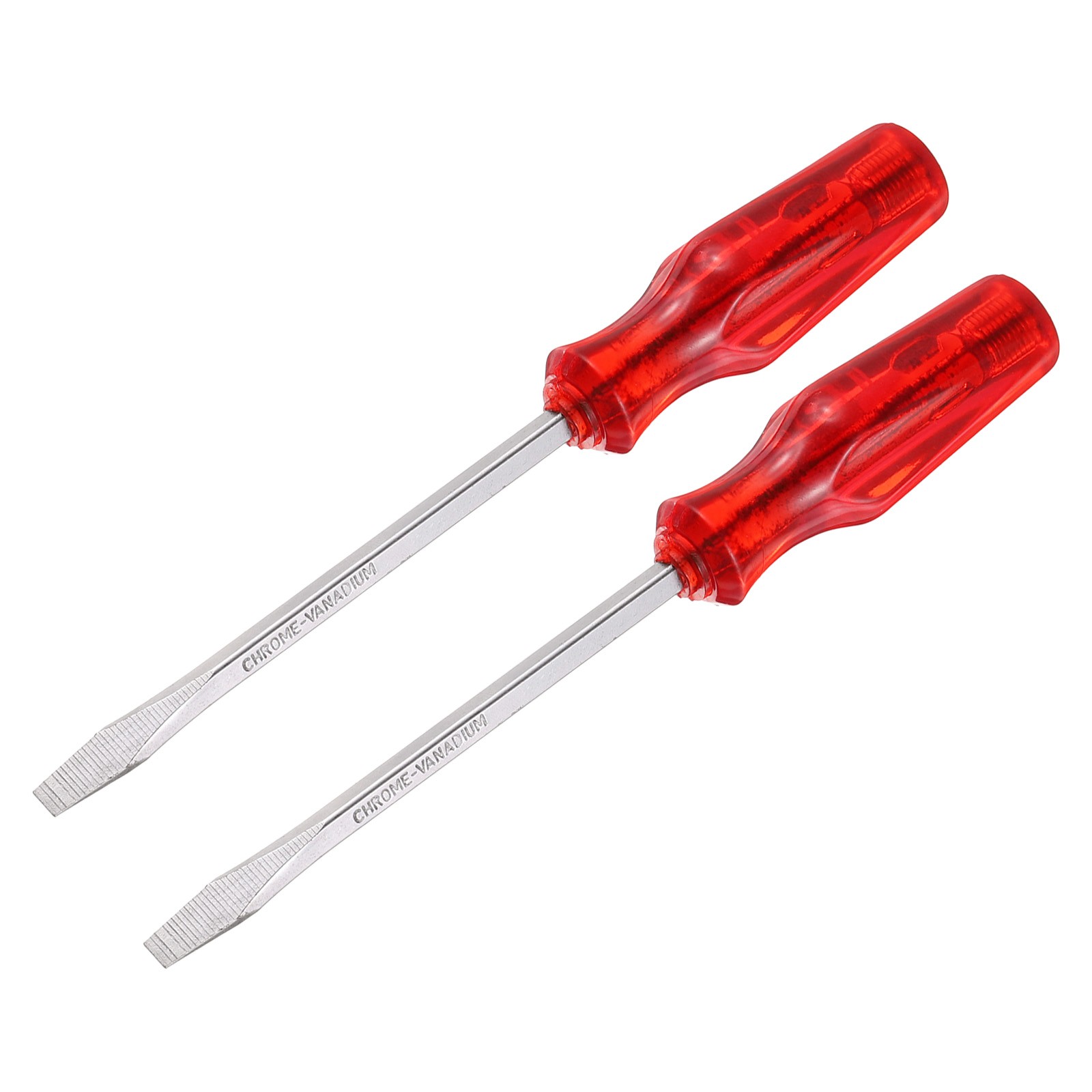 2pcs 6mm Demolition Driver Slotted Screwdriver with 5 Inch Square Shank