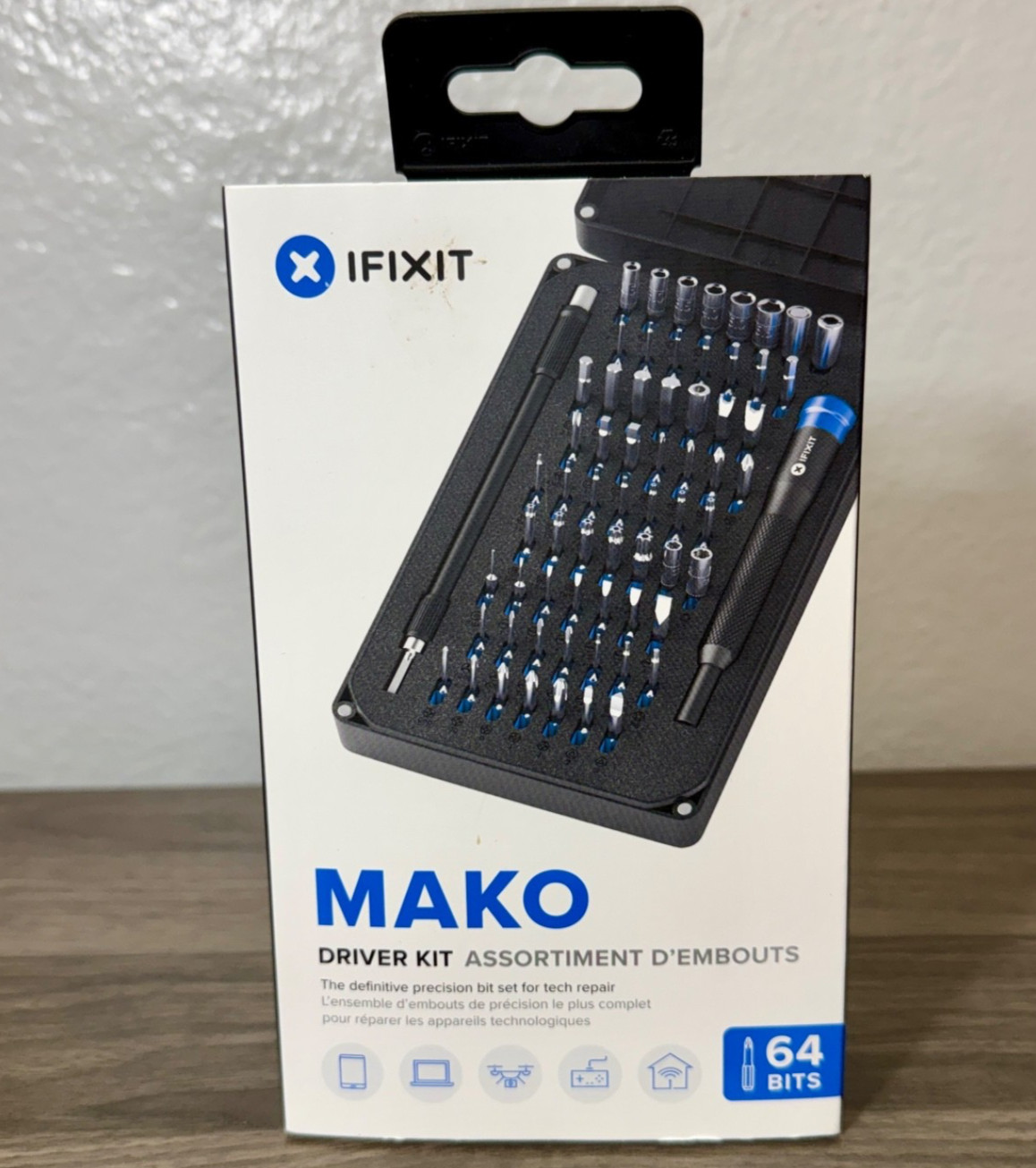 iFixit Mako Driver Kit 64 Piece Precision Bits for Tech Repair IF145-299-4