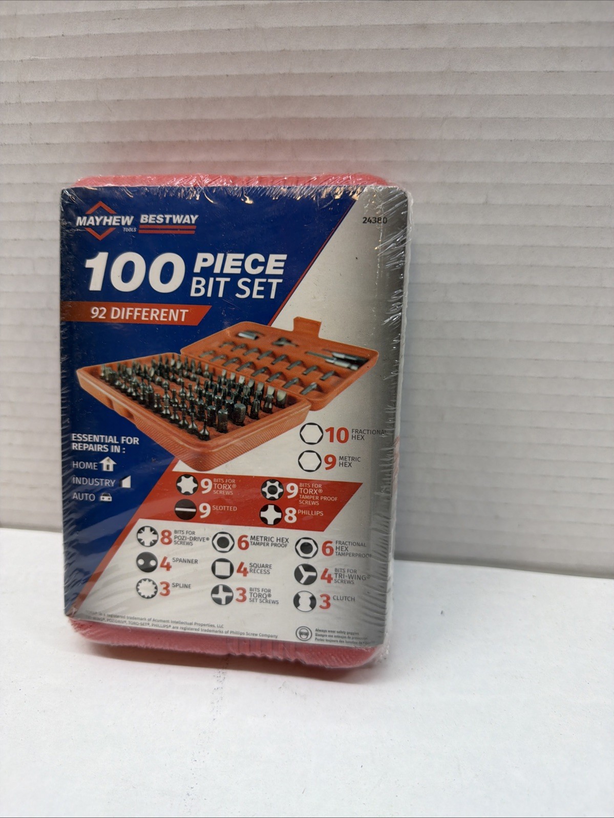 Best Way Tools Assorted Screwdriver Bit Set Carbon Steel 100 pc