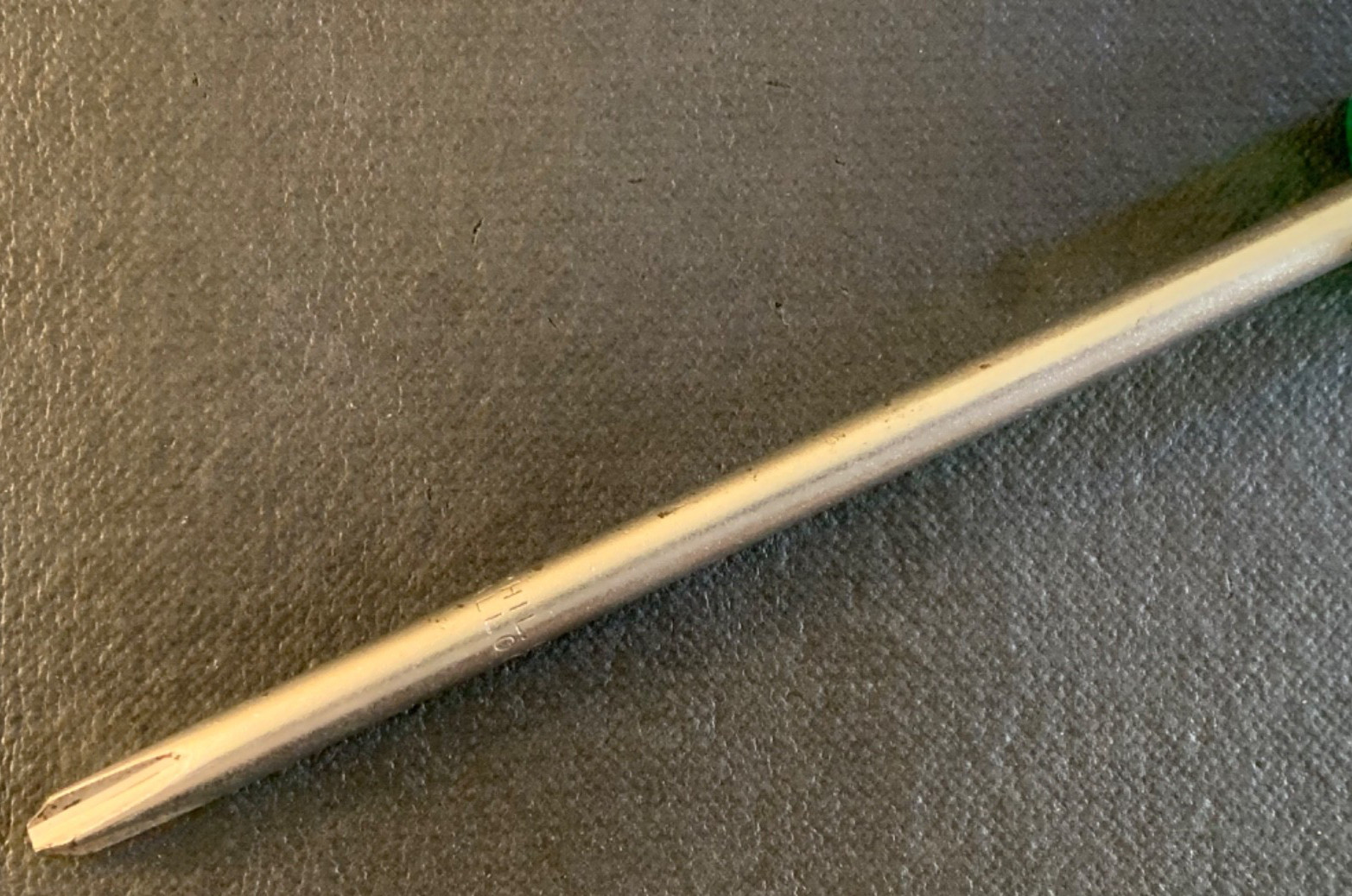 Vintage S-K Tools USA 73003 #3 Phillips Screwdriver Green & White Handle