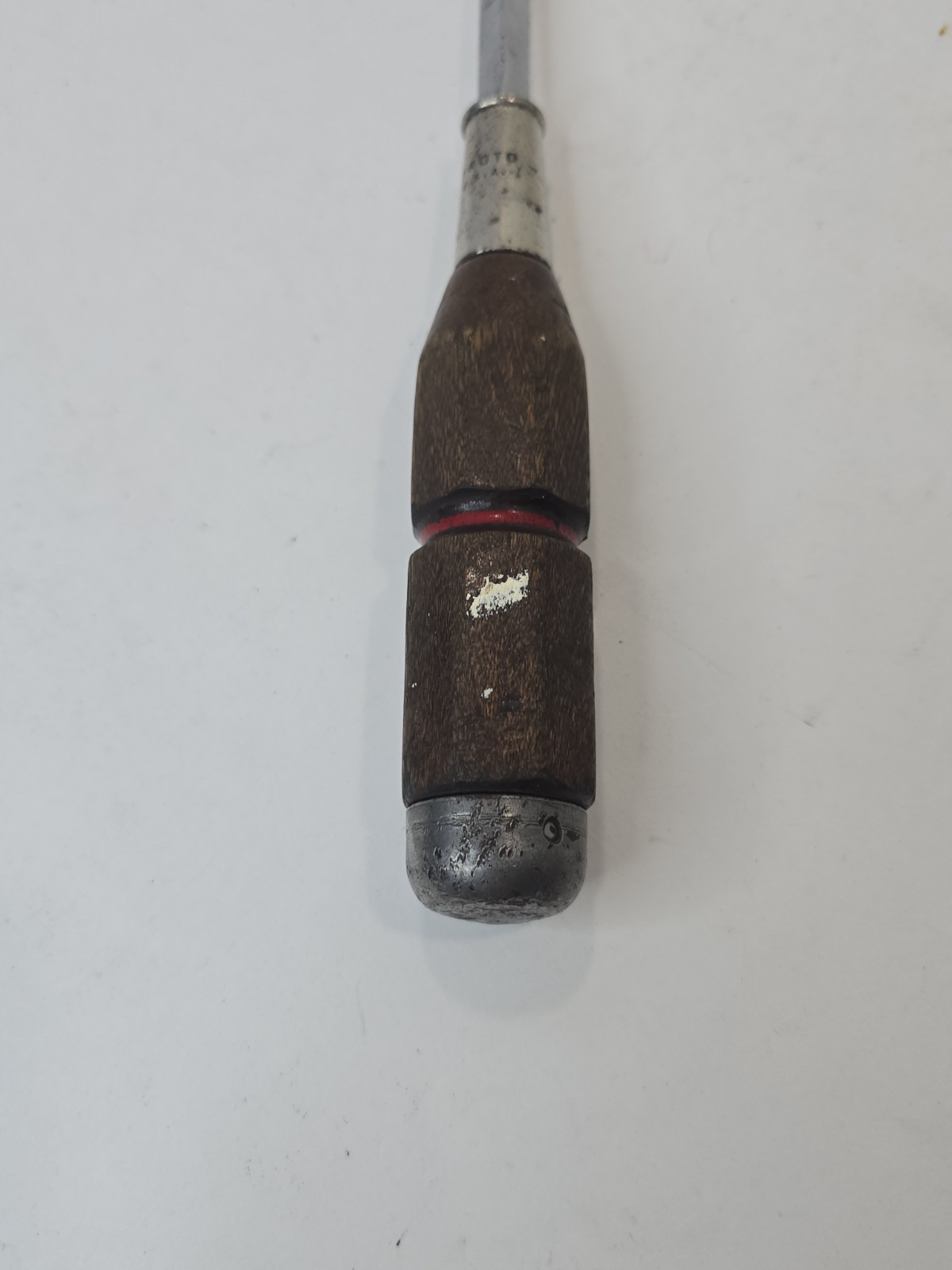 RARE Vintage Proto 12″ Flathead Screwdriver 9706 USA Wood Handle Tools