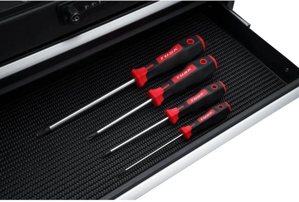 TUSK 4-Piece JIS Screwdriver Set #0 #1 #2 #3 Magnetic Tip Ergonomic