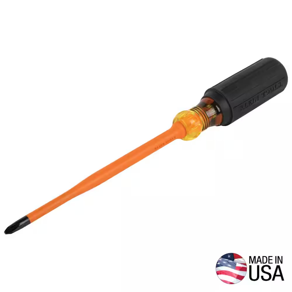 #2 Phillips, 6 In. Slim-Tip 1000-Volt Insulated Screwdriver