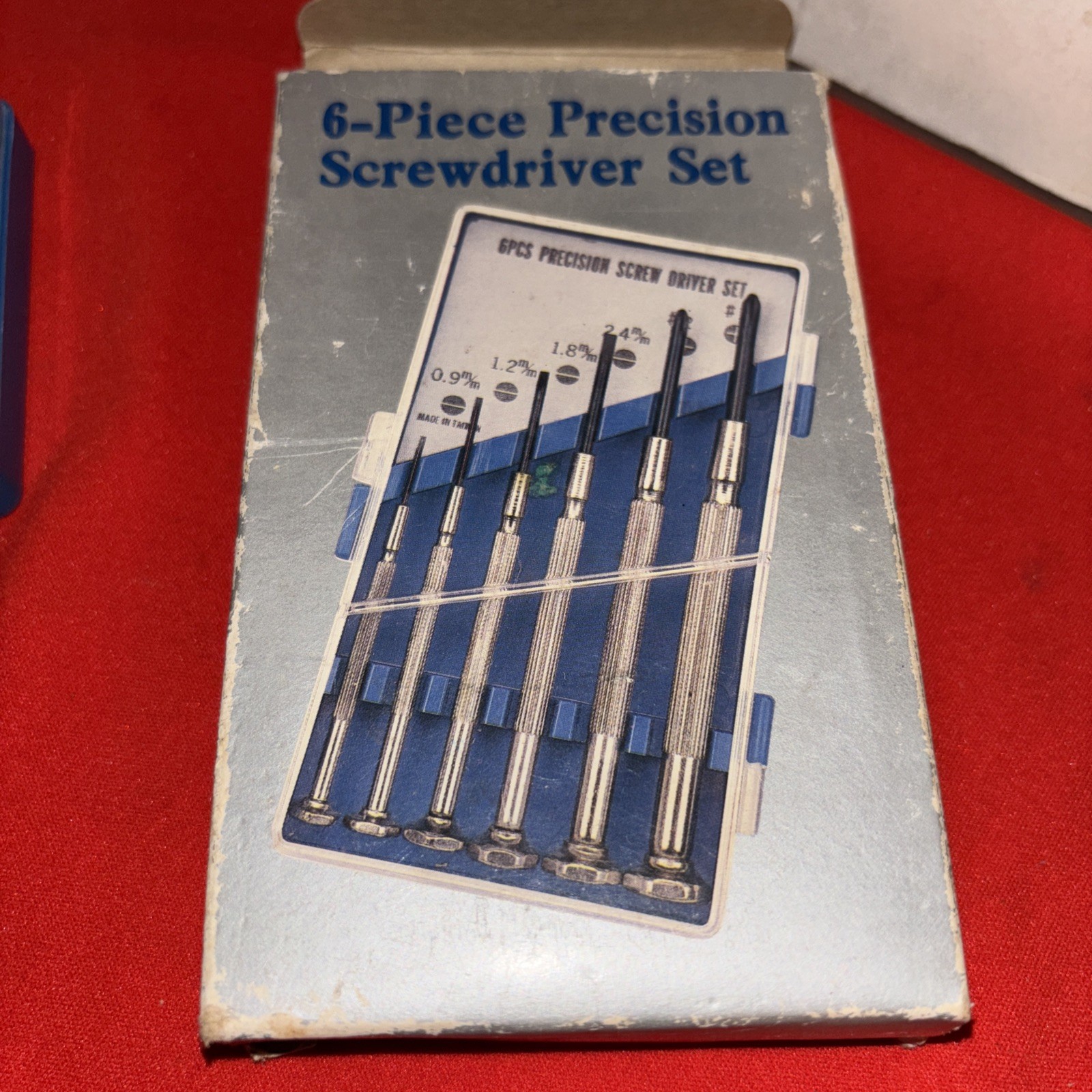 Assorted Precision Screwdriver Set Of 6 SizeMulti Use Taiwan-case Is Damaged