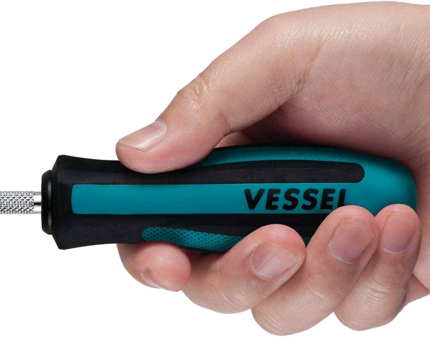 Vessel 6pc Non-Slip Screwdriver Set Phillips Slotted Flat Megadora Jawsfit JAPAN
