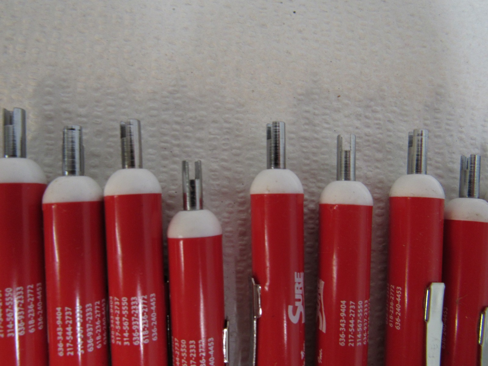 Lot of 12 “Branded” Pocket Screwdrivers Phillips & Flathead