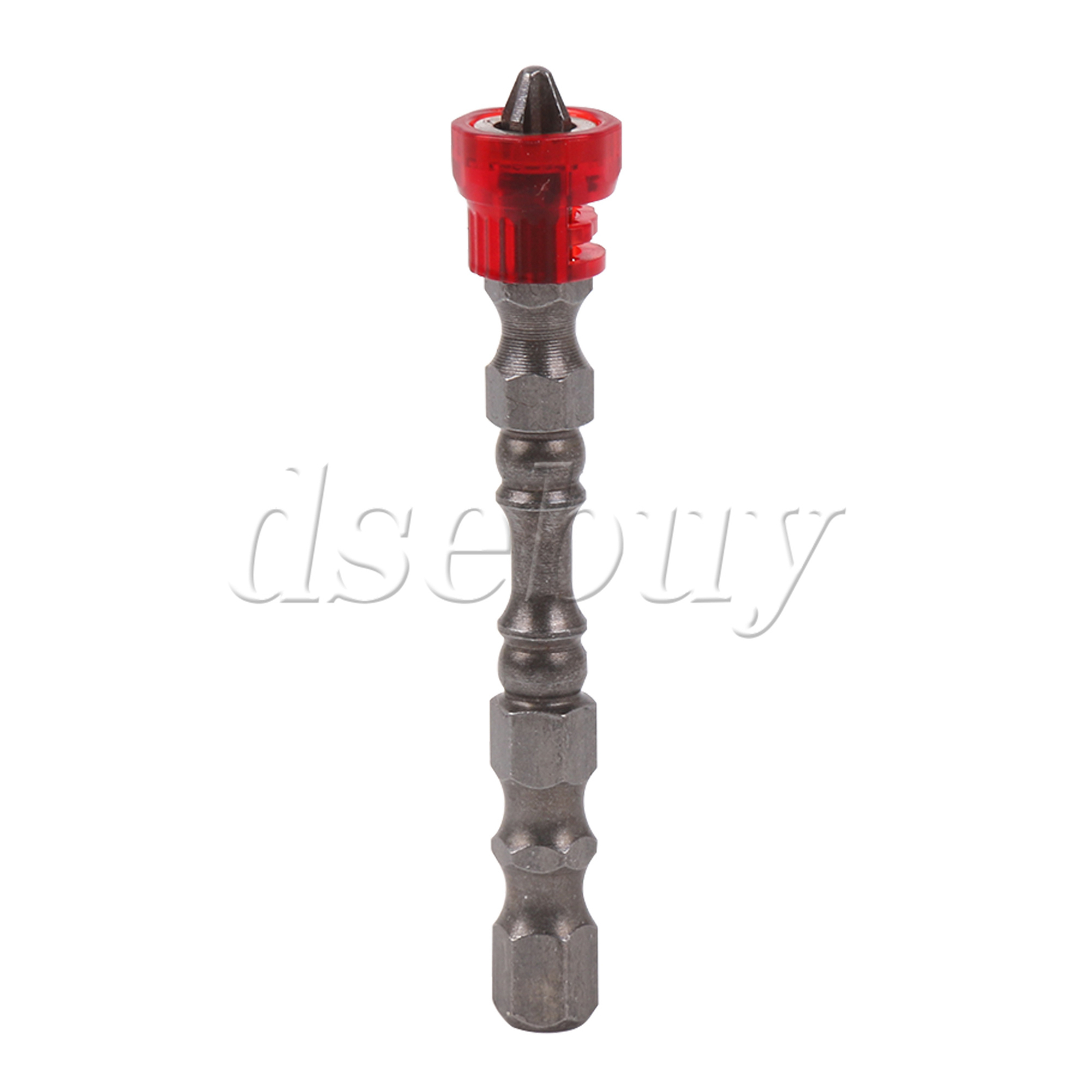 25PCS Magnetic Collar Design Screwdriver Bits 1/4″ Hex Shank S2 Chrome Steel Red