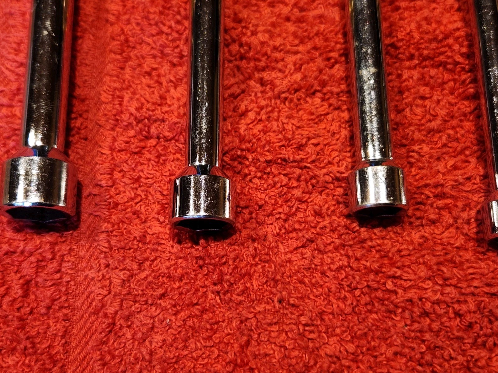 VINTAGE KLEIN 631 Standard Hollow Shaft Nut Driver Set 7 +1 Piece Bonus #650 Awl