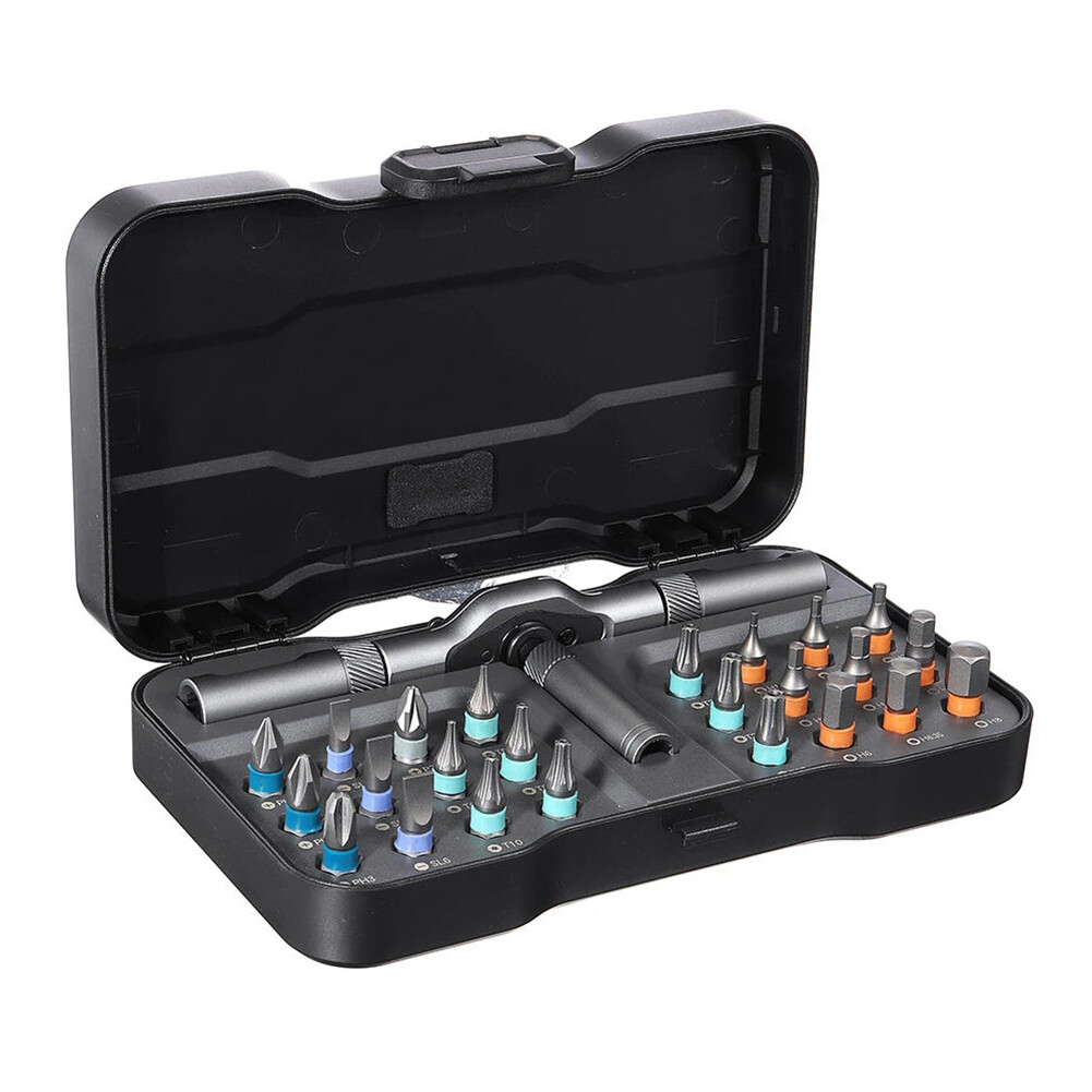 25pcs 24 In 1 Screwdriver Bit Magnetic Hex Head Repair Ratchet Wrench Tool Kit