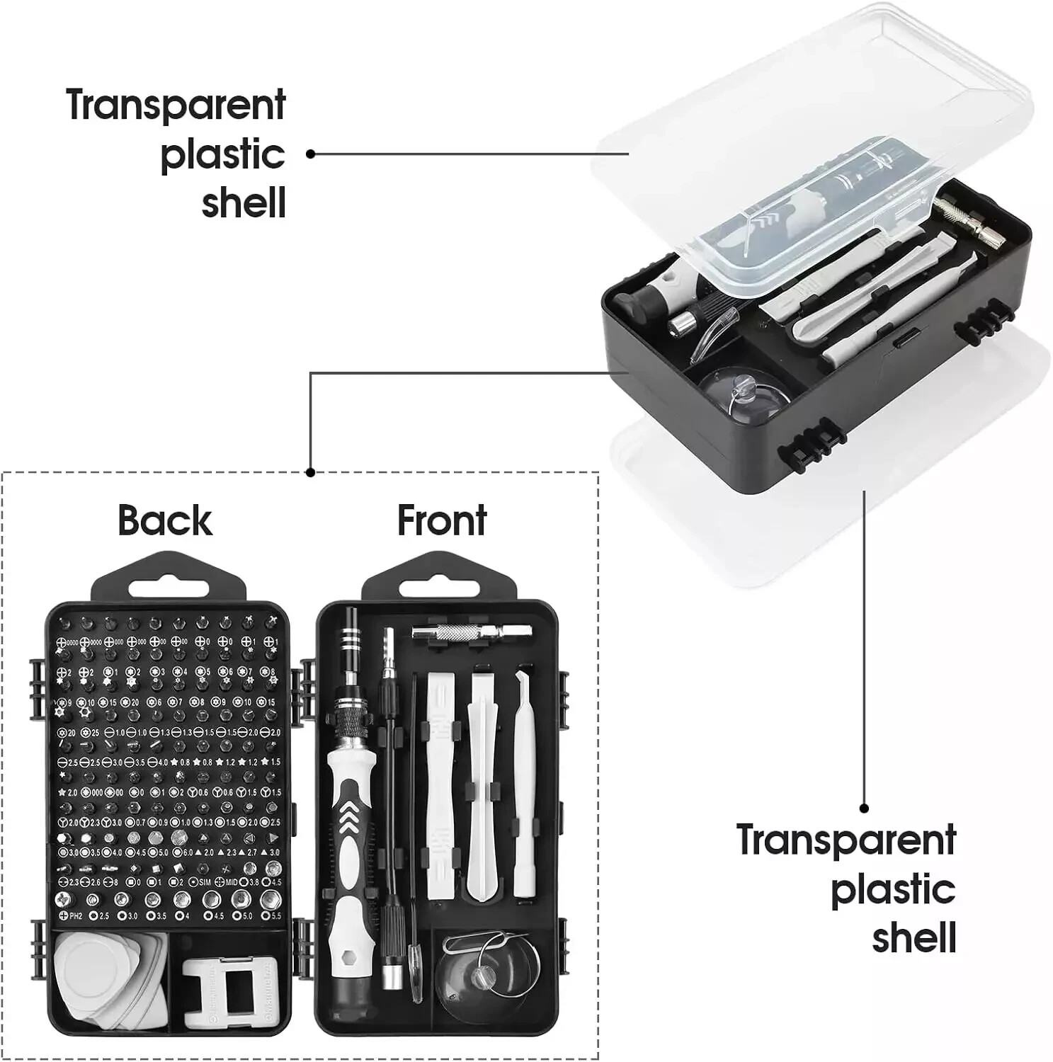 117 in 1 Precision Mechanical Screwdriver Set Magnetic Repair Tool Kit HandWork