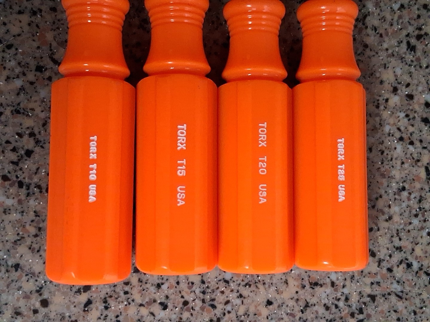 VTG Craftsman USA T10 T15 T20 T25 Orange High Visibility Torx Screwdriver