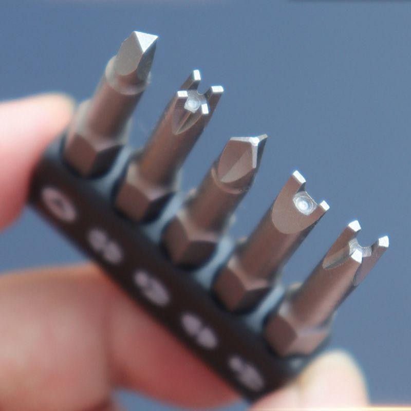 5pcs Special Shape Screwdriver Bit Set 50mm U Y Triangle Tri-point Tool