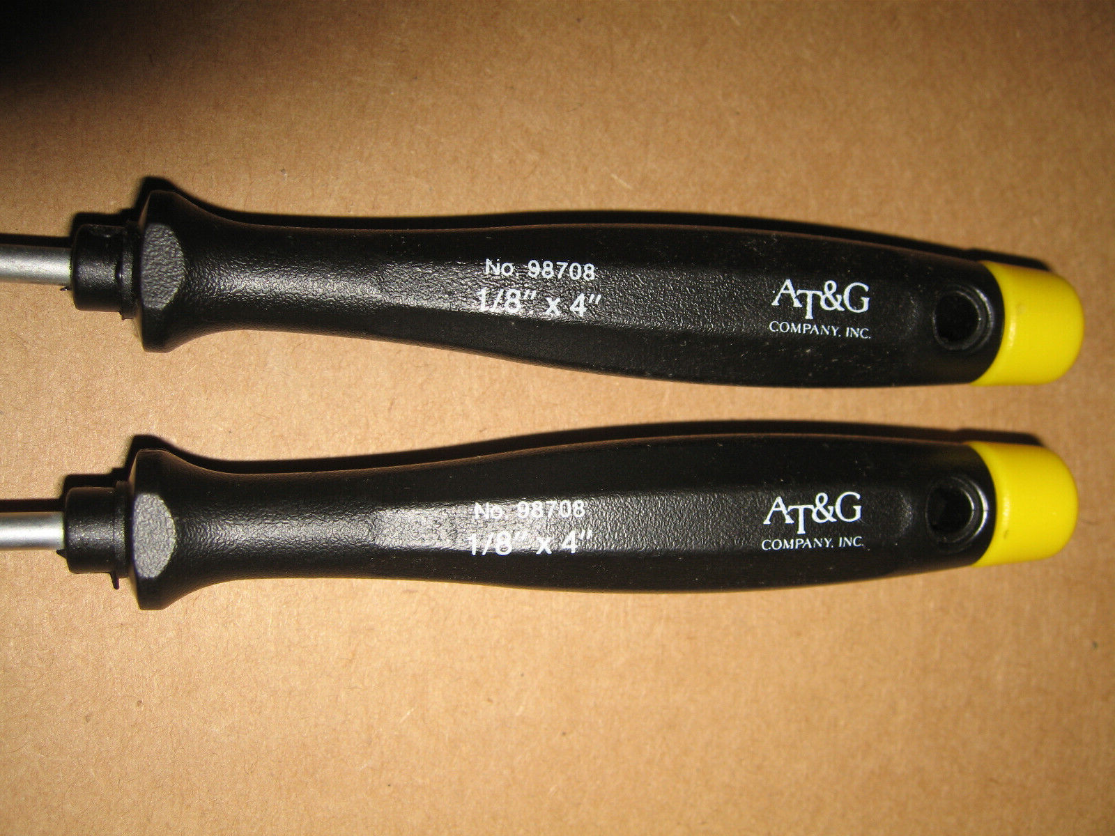 AT&G Company 98708 Flat Slotted Screwdriver 1/8″ x 4″ Pack of 2